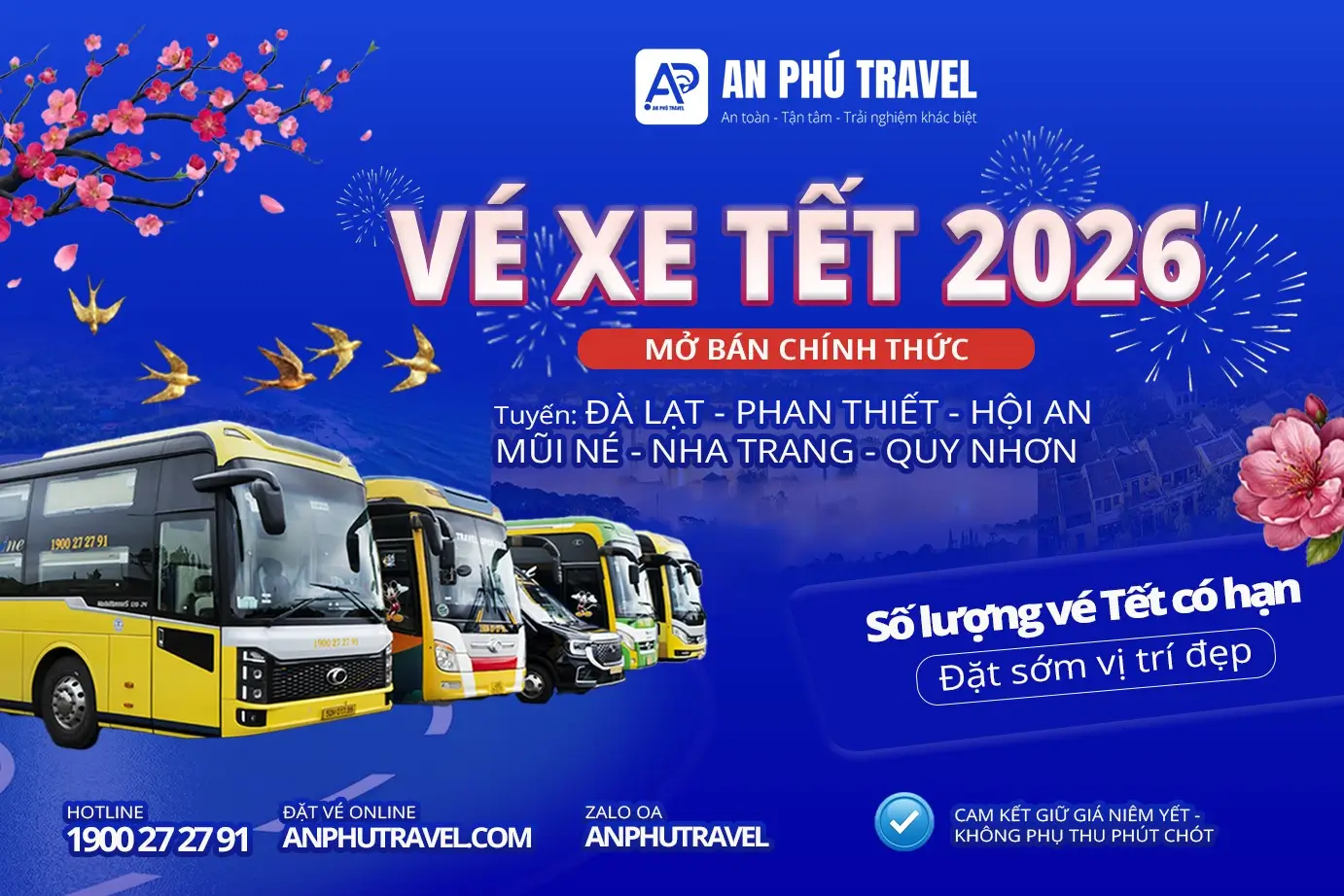 📣 VÉ TẾT 2026: MỞ BÁN CHÍNH THỨC — CAM KẾT KHÔNG TĂNG GIÁ THÊM ! 🧧